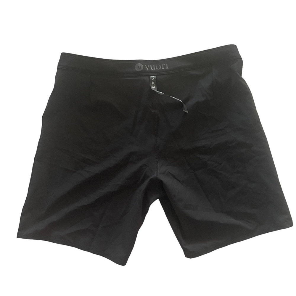 Vuori Infinity Boardshorts Black Vintage Ocean Print Black Gray Size 34 NWOT - Picture 5 of 12